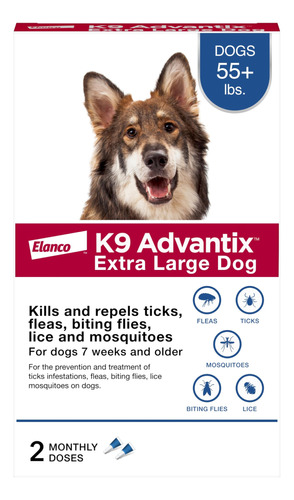 K9 Advantix Prevencion De Pulgas, Garrapatas Y Mosquitos Par