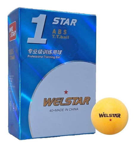 Pelota Ping Pong Welstar 1 Estrella X6 Unidades