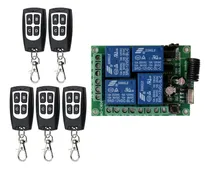 Comprar Receptor Inalambrico 4 Canales 5 Controles Remotos Flex Kit