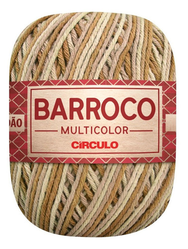 Barbante Barroco Multicolor Linha Crochê 6 Fios 200g Círculo Cor Deserto