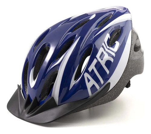 Capacete Mtb 2.0 C/ Led Azul E Branco Atrio Cor Azul/branco Tamanho G (bi167)