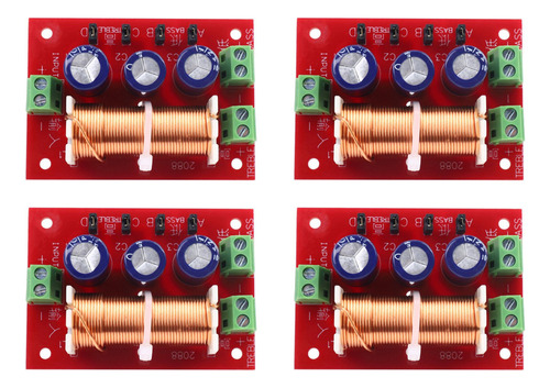 4 Altavoces Cruzados De 400 W De 2 Vías, Frecuencia Alta-ba