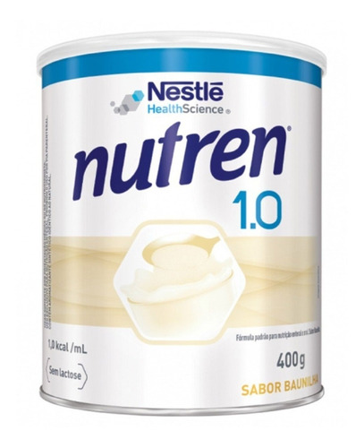 Nutren 1.0 Baunilha - (400g) - Nestle - Zero Lactose Sabor Baunilha