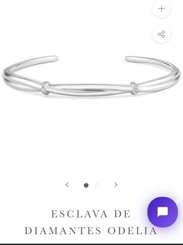 Pulsera Esclava Con Brillantes Marca Konsens