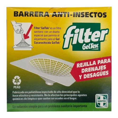 Filtro Filtros Anti Insectos Cucarachas Rejilla Geltek 20x20