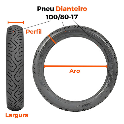 Par Pneu Fazer Fz15 100-80-17 + 140-70-17