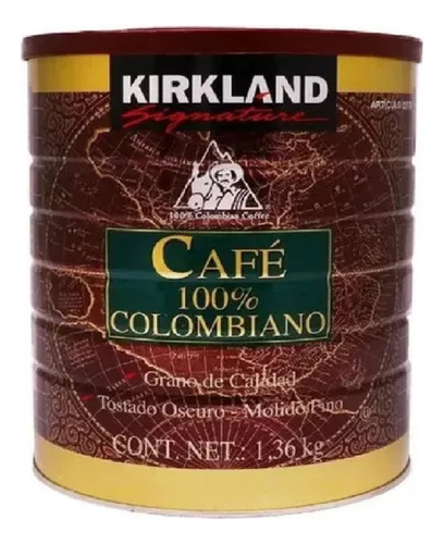 Café Molido Colombiano 1.36 Kg Kirkland Signature