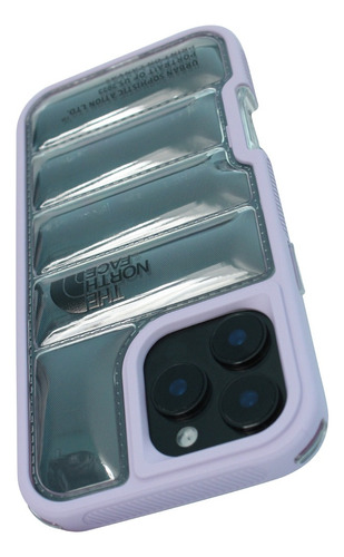 Funda Transparente The North Face Para Iphone 16 Lila Iphone 16 Plus