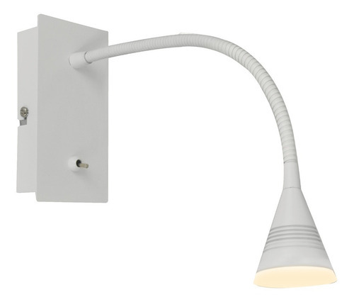 Luminária De Parede 4w Cabeceira Cama Sala Estudo Leitura Cor Branco Voltagem 110v/220v