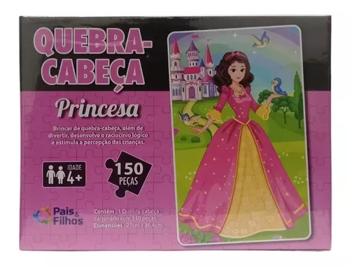 Quebra-Cabeça Princess 150 Peças - Pais e Filhos