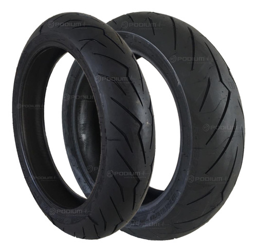 Par Pneu 120/70-17 + 190/50-17 Z750 Z1000 Cbr R1 Zx10