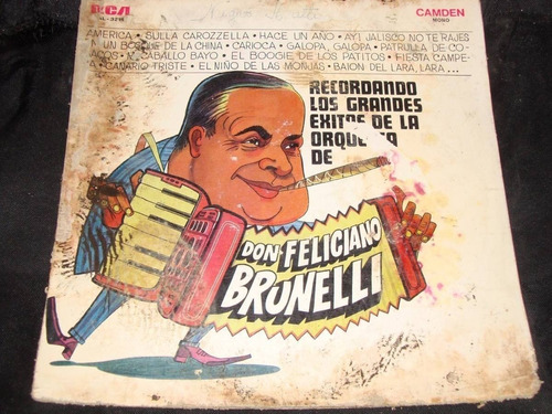 Vinilo Feliciano Brunelli Recordando Los Grandes Exitos C3