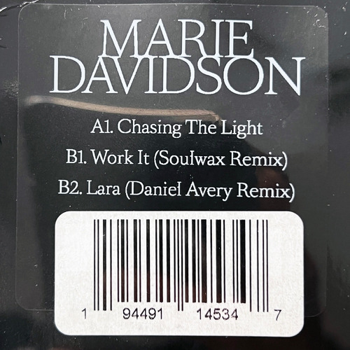 Marie Davidson - Chasing The Light - Vinilo Uk Nuevo