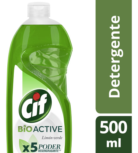 Lavavajilla  Limon Verde 500 Ml Cif Deterg / Lavavaj. Conce