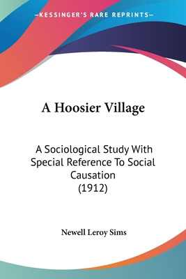 Libro A Hoosier Village: A Sociological Study With Specia...