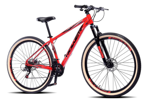 Mountain bike Rower Aro 29 Xlite aro 29 19" 21v freios de disco mecânico câmbios Index 3v y Index 7v cor vermelho/preto