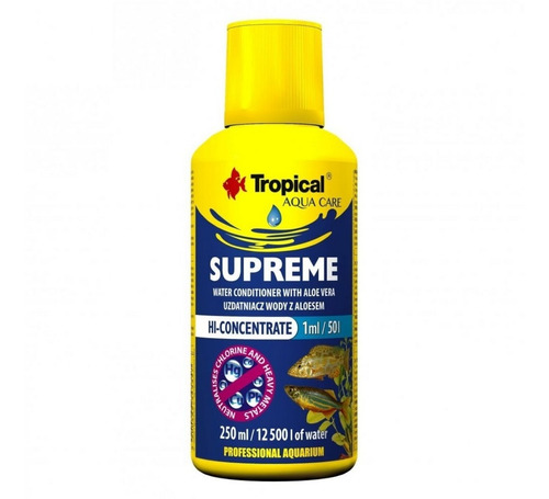 Tropical Condicionador De Água Para Aquários Supreme 250ml