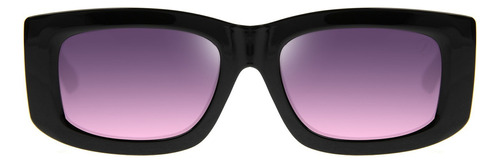 Óculos De Sol Feminino Sk8 Quadrado Degradê Preto