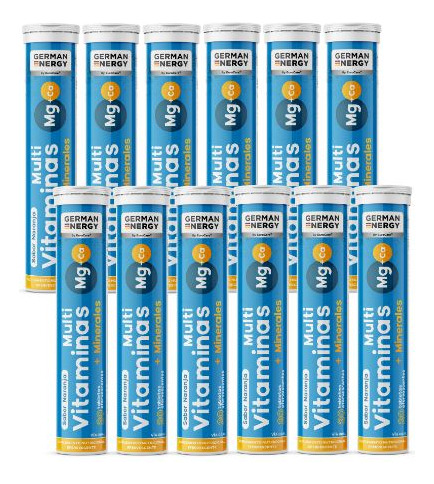 Multivitaminas + Mineras Efervescente Pack X12 German Energy