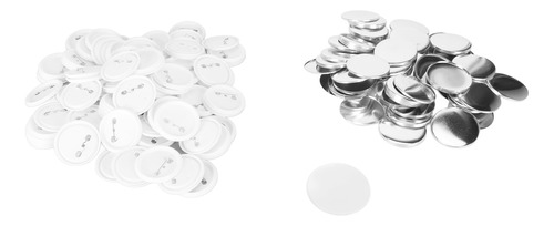Button Maker Supplies, Juego De 100 Piezas De Insignias En B