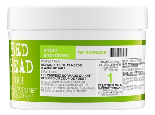 Máscara De Tratamento Bed Head Re-energize 200g