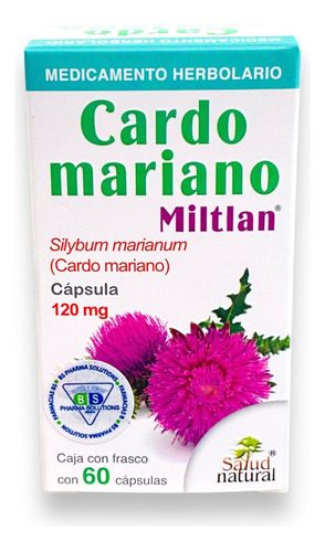 Cardo Mariano Puro 60 Cápsulas 100% Natural Miltlan
