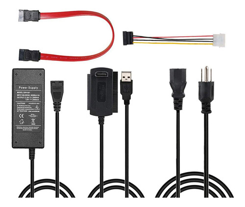 Cable Conversor Pata Ide Drive A Usb 2.0 Para Disco Duro