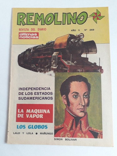 Remolino 269 . Año 5 . Revista Diario Ultimas Noticias. 1979