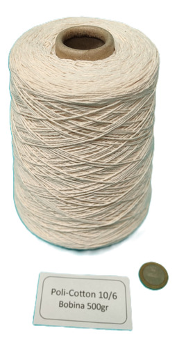 Bobina Hilado Pitilla Poli-cotton 10/6 (500 Gr)