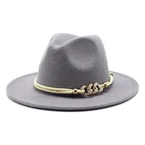 Comprar Sombrero De Fieltro De Ala Ancha Con Cinturón De Anillo