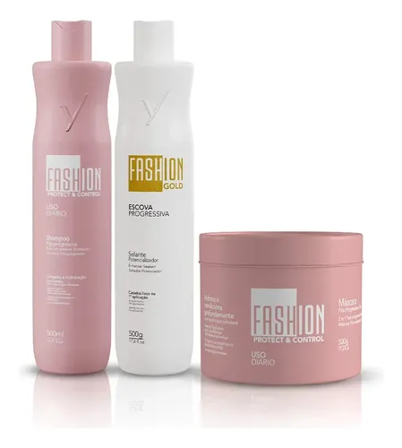 Kit Escova Progressiva Fashion Gold 500g