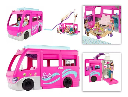 Trailer Acampamento Dos Sonhos Da Barbie + 60 Peças - Mattel