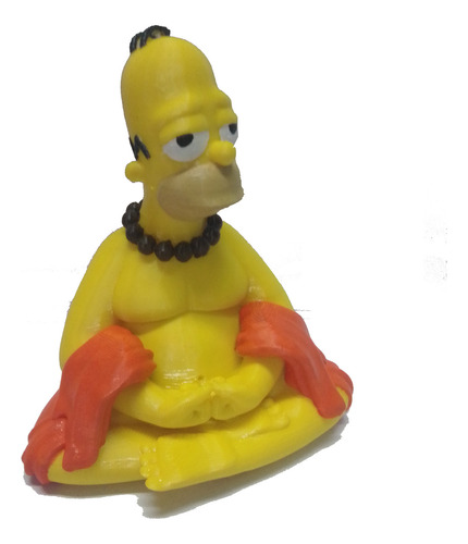 Figura Estatua Buda Homero Simpson Yoga Impresion En 3d