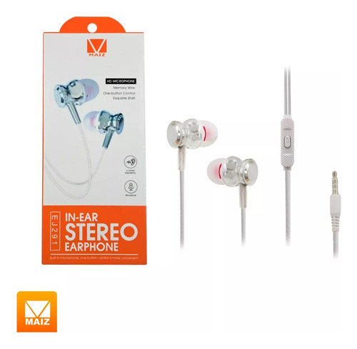 Audífonos Alámbricos Manos Libres Micrófono In Ear