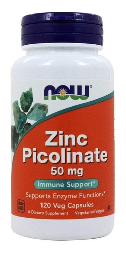 Now Foods Zinc Picolinate (mayor Absorción),50 Mg, 120 Caps