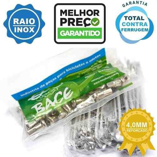 Jogo De Raios Inox Bace 4mm Par Virago 250 100% Inox