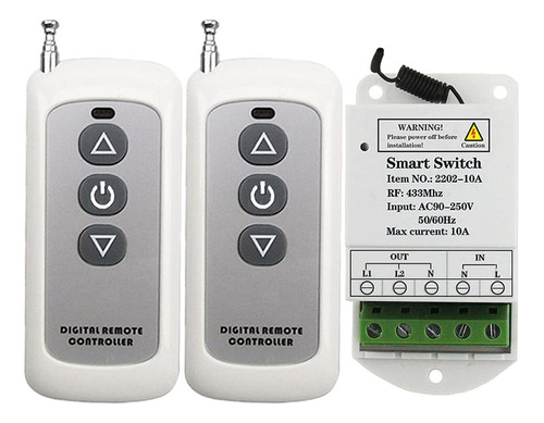 Interruptor De Luz Inteligente Inalmbrico De 433 Mhz, Ca 110