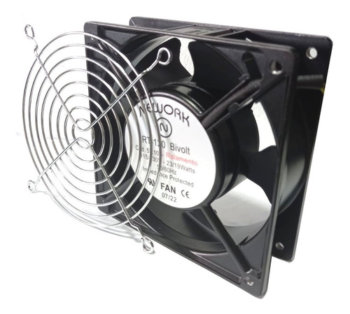 Ventilador Cooler Rt-120 Bivolt Rol 120x120 + Grade Proteçao