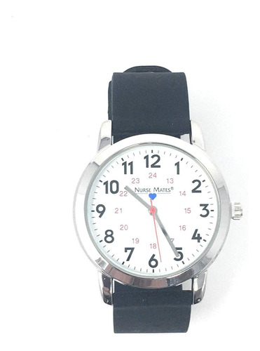 Nurse Mates - Reloj Basico Negro Para Mujer, Negro