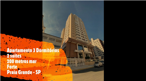 Imagem 1 de 14 de Apartamento 3 Dormitórios - 200 Mts Mar - Forte - Amj79