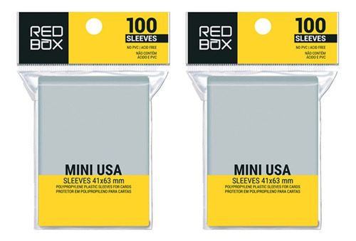 Kit Mini Usa 2 Pacotes (200 Unidades) Redbox Classic