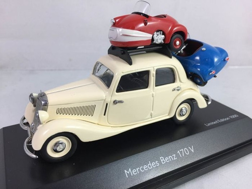 Mercedes-benz 170v Con 2 Brutsch Mopetta 1/43 Schuco