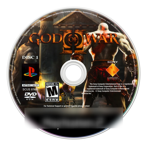 Jogo Repro God Of War 2 - Ps2 Mídia Física