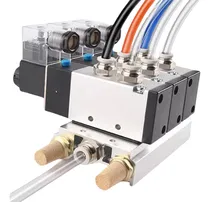 Comprar Bloco Manifold Pneumático Com 3 Válvulas 5u002F2 Vias 1u002F4 Ac220v