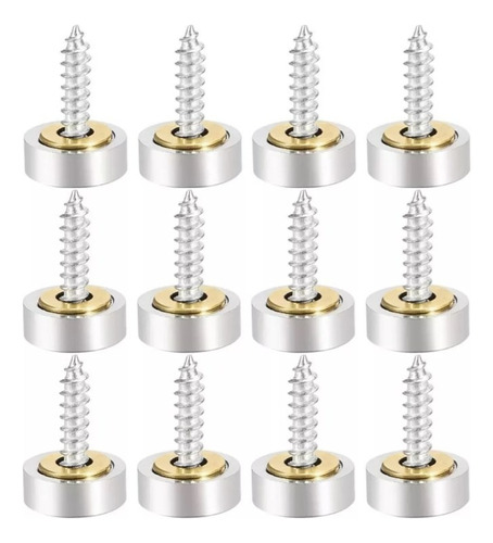 Juego De Tuercas Y Tornillos 12pcs Tornillo De Espejo Tapa