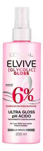 Loreal Tratamiento En Spray Glycolic Gloss Ultra Gloss 200ml