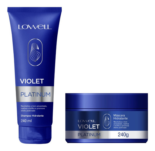 Lowell Kit Shampoo & Máscara Violet Platinum