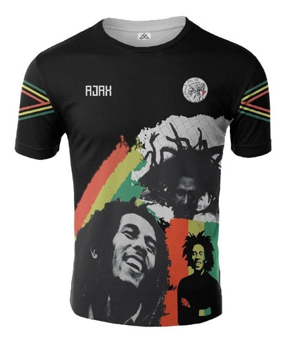 Remera Ajax Homenaje Bob Marley Artemix Ax-0388