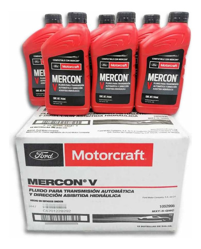 Aceite Mercon V Para Transmision Automatica Caja Con 12 Pz.