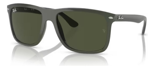 Gafas de sol Ray-ban - Boyfriend Two - Rb4547 671931 60 con montura verde, lente verde varilla verde, lente verde varilla, diseño cuadrado